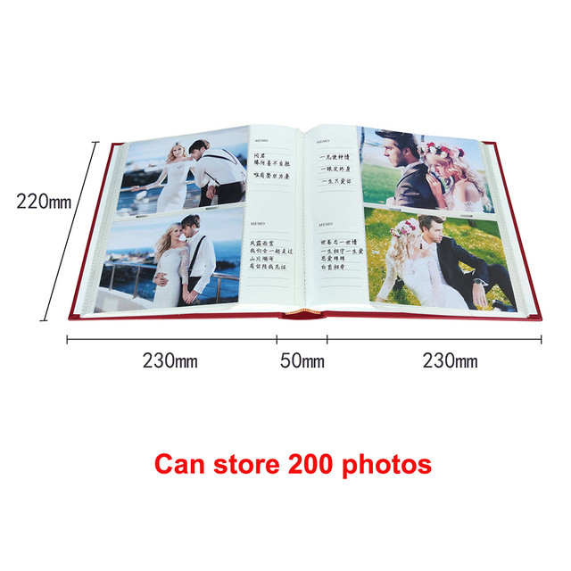 Leather 6-inch Family Photo Album 200 Pp Pockets Photo Albums 4x6 4r Wedding  Album Scrapbook - Photo Albums - AliExpress
